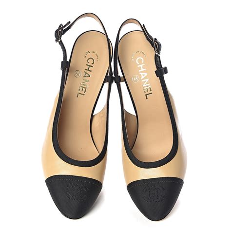 chanel pumps beige|Chanel lambskin pumps.